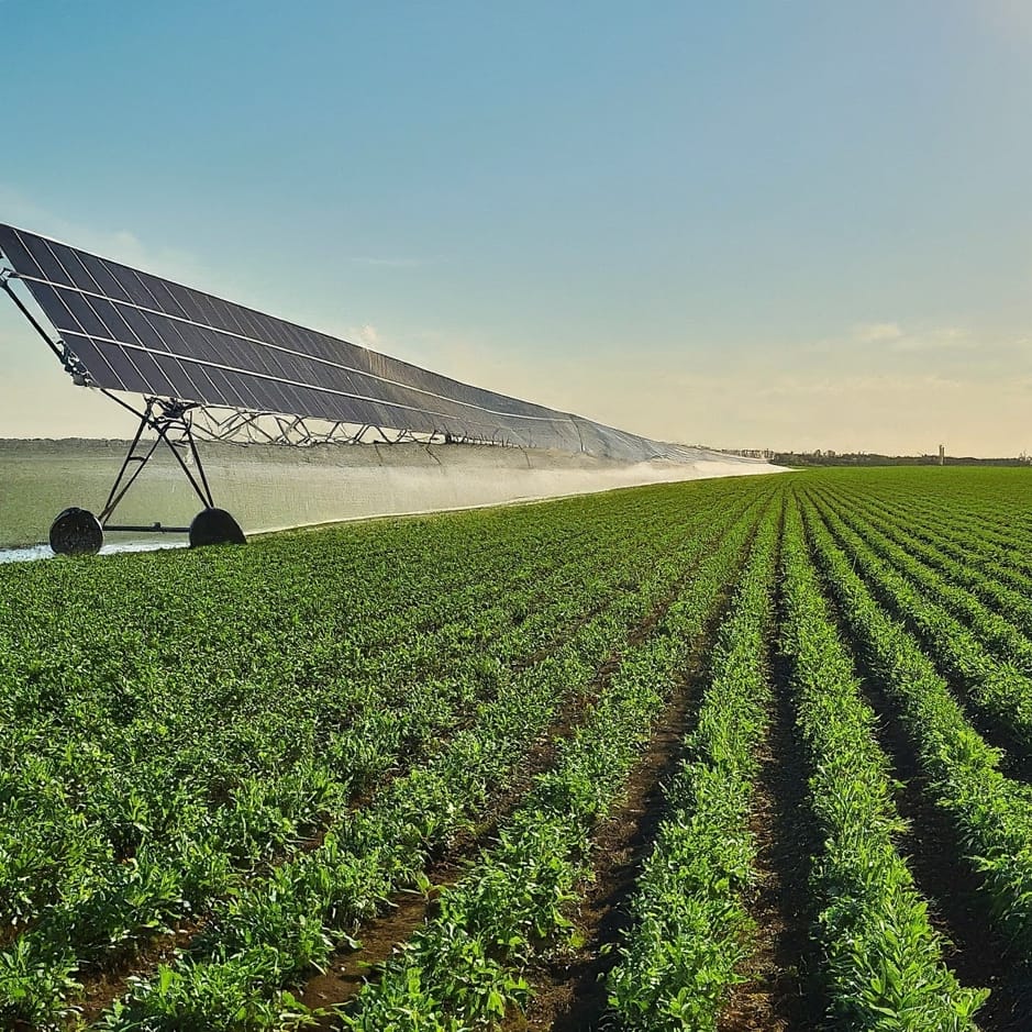 Solar-powered irrigation system for farms in Egypt